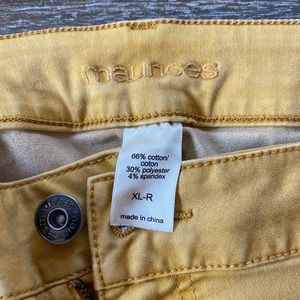 Maurices Jeans - Maurices Mustard Jeggings size XL regular Maurices Jeans - Maurices Mustard Jeggings size XL regular